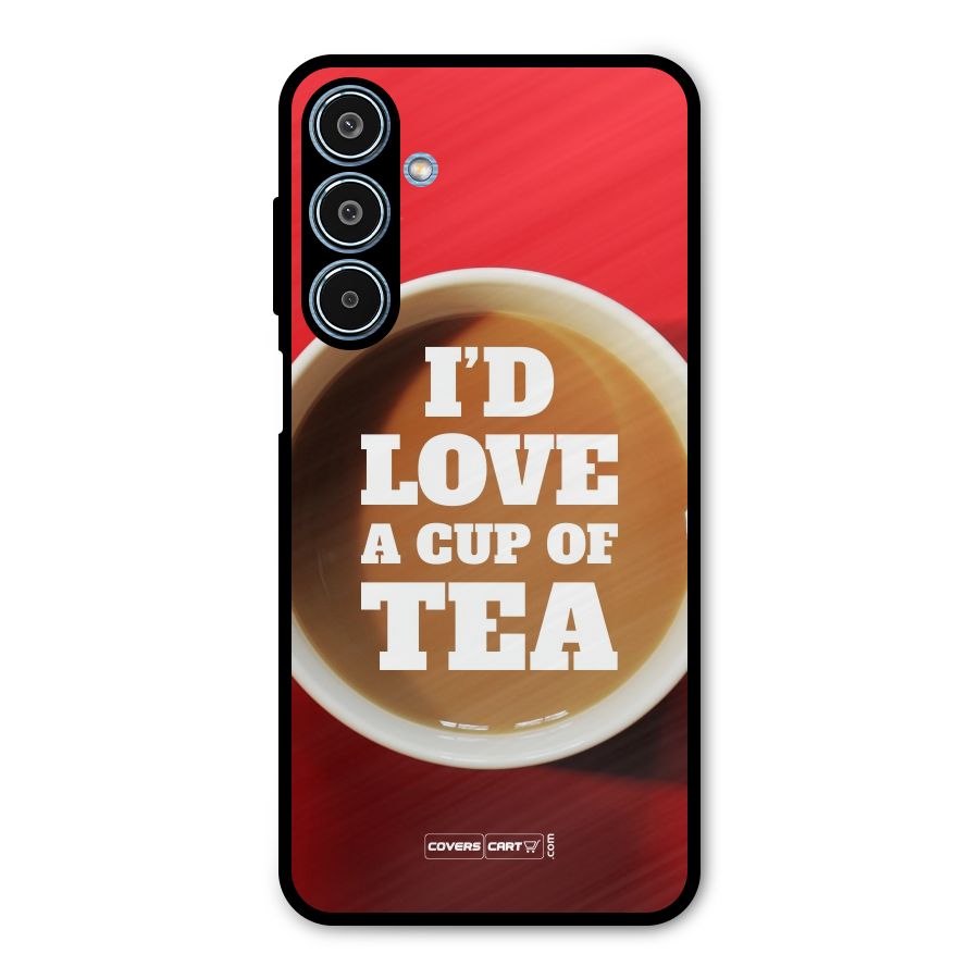Cup of Tea Metal Back Case for Galaxy M35