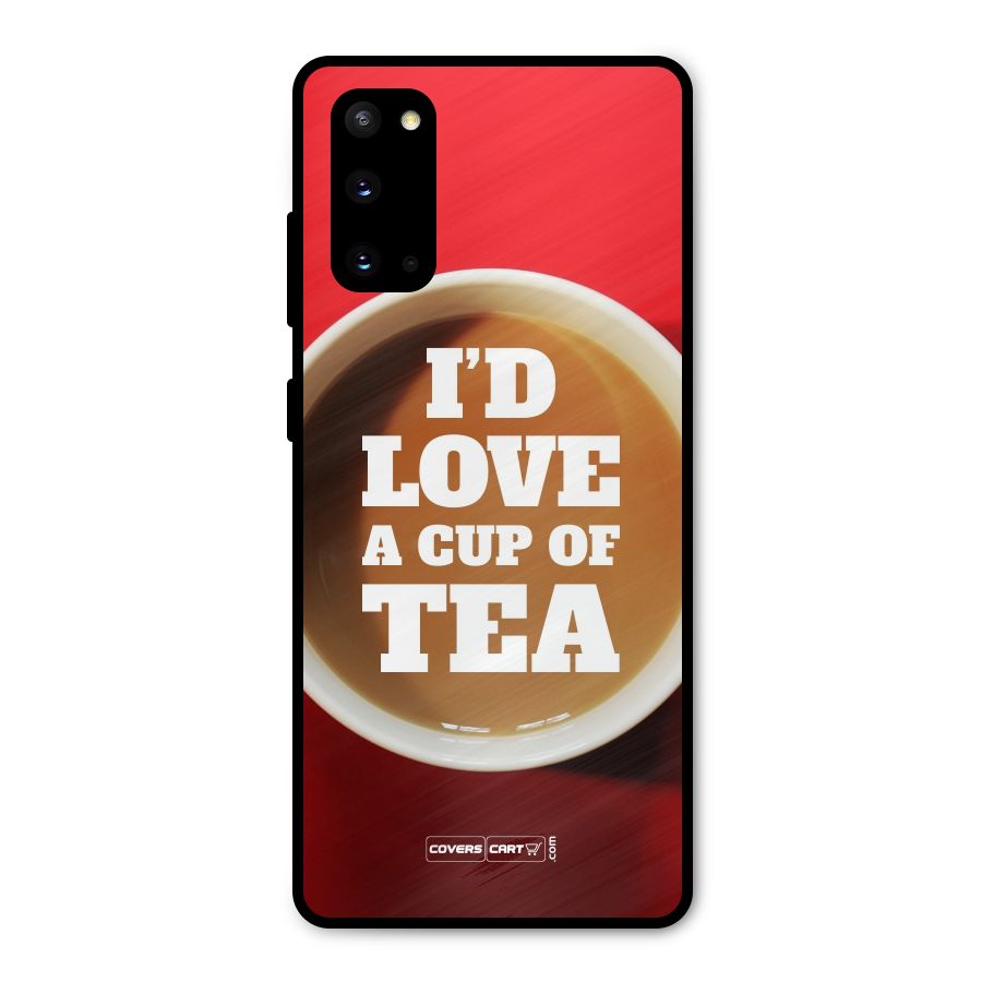 Cup of Tea Metal Back Case for Galaxy S20