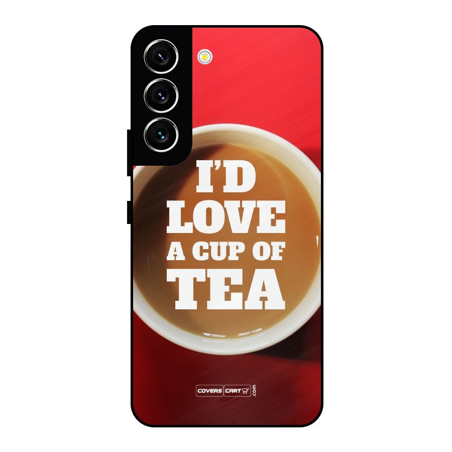 Cup of Tea Metal Back Case for Galaxy S22 5G