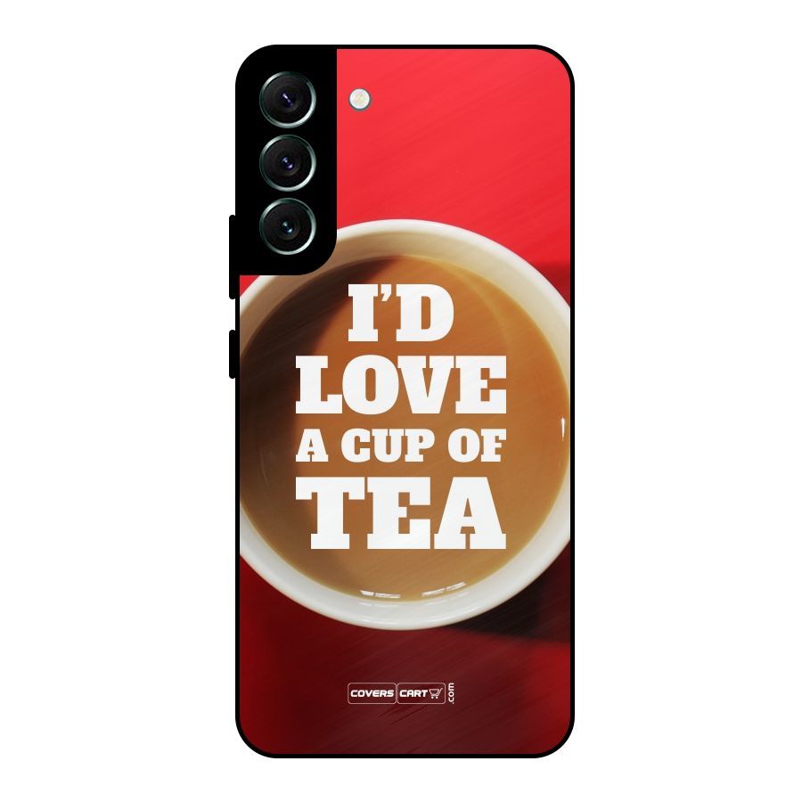 Cup of Tea Metal Back Case for Galaxy S22 Plus 5G