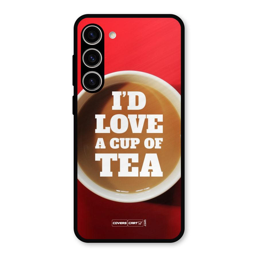 Cup of Tea Metal Back Case for Galaxy S23 Plus