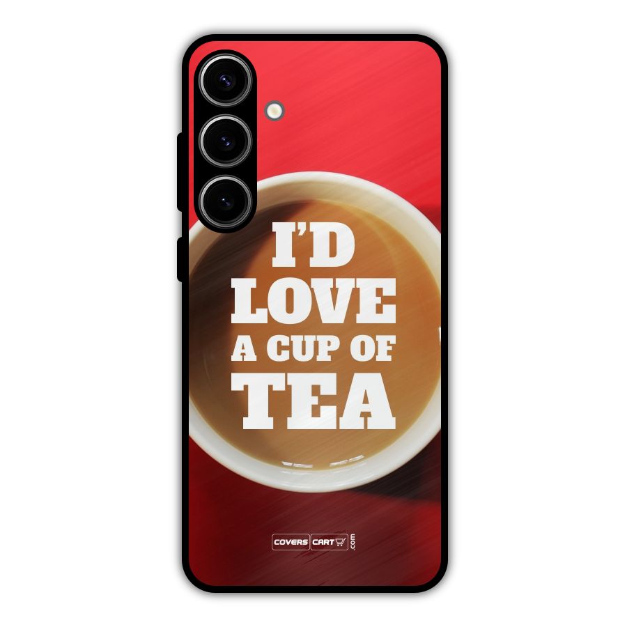 Cup of Tea Metal Back Case for Galaxy S24 Plus