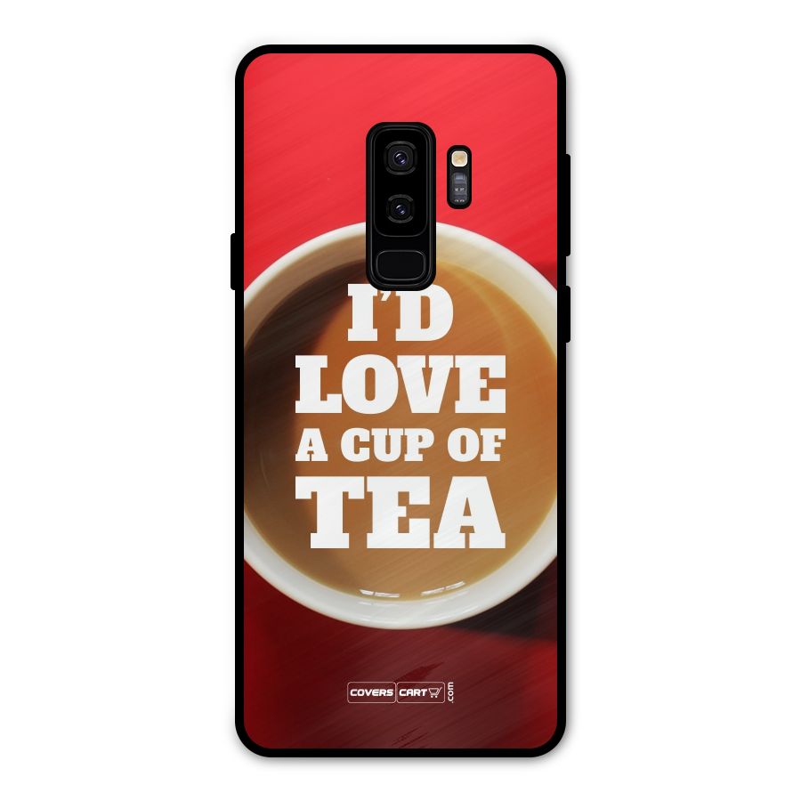 Cup of Tea Metal Back Case for Galaxy S9 Plus
