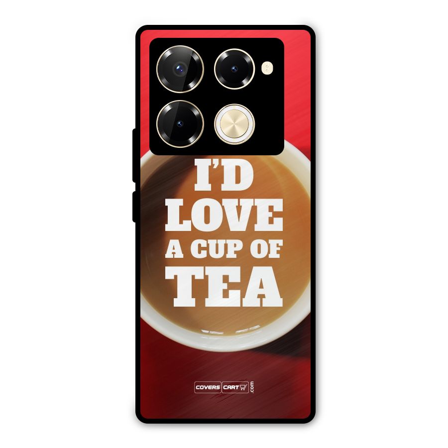 Cup of Tea Metal Back Case for Infinix Note 40 Pro Plus
