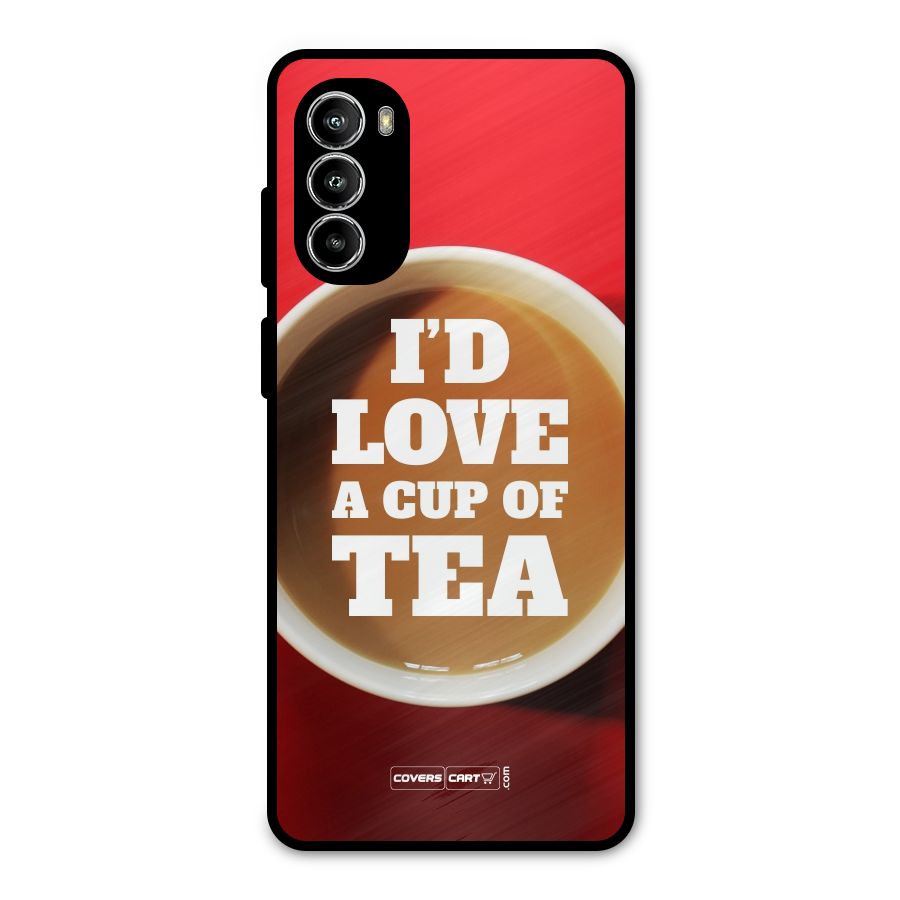 Cup of Tea Metal Back Case for Moto G52
