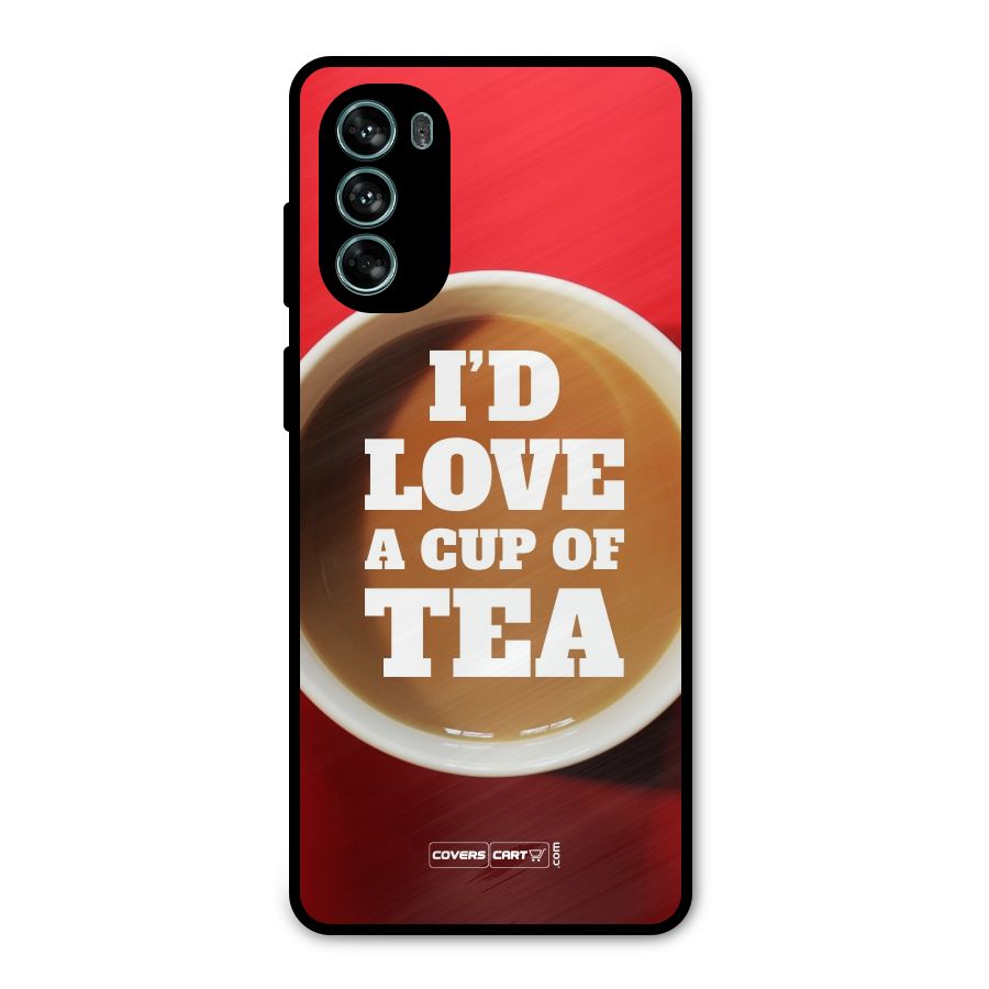 Cup of Tea Metal Back Case for Moto G62