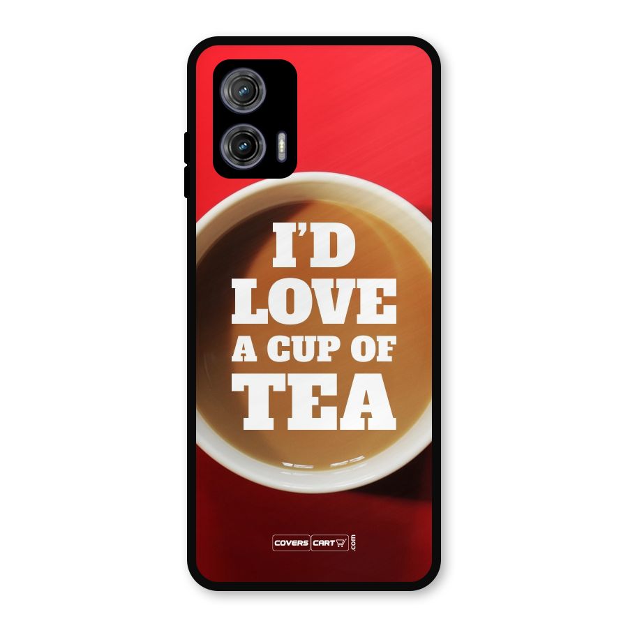 Cup of Tea Metal Back Case for Moto G73