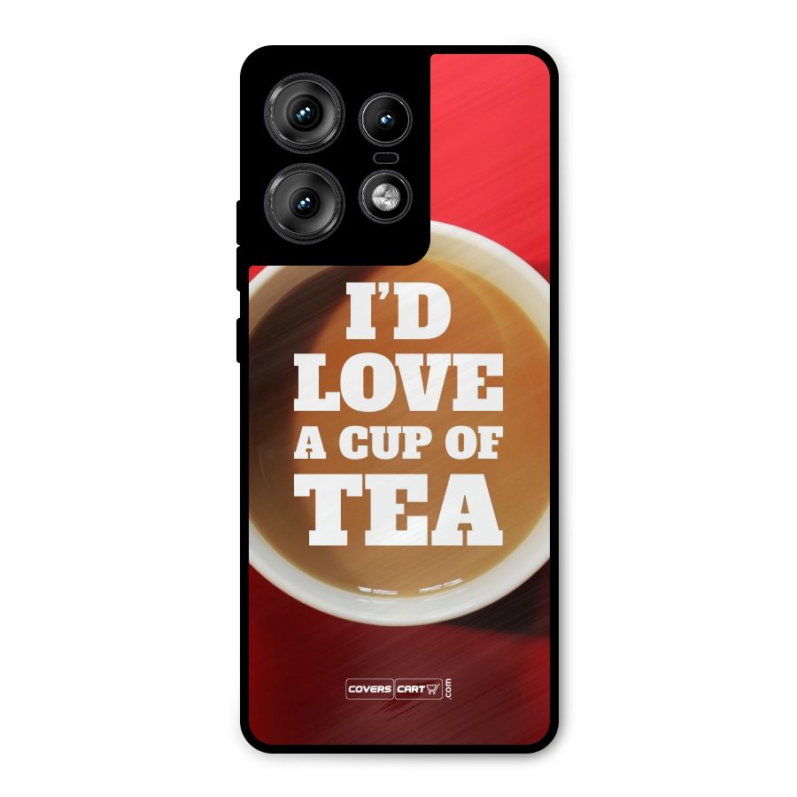Cup of Tea Metal Back Case for Motorola Edge 50 Pro