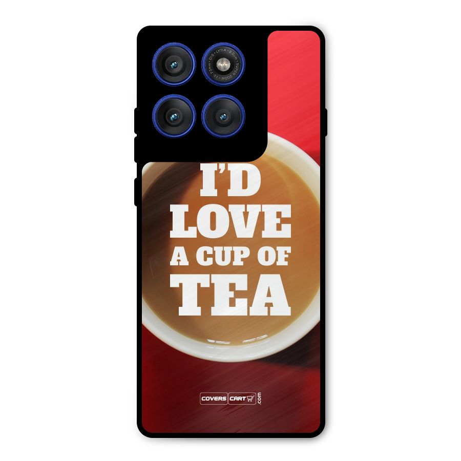 Cup of Tea Metal Back Case for Motorola Edge 60 Pro