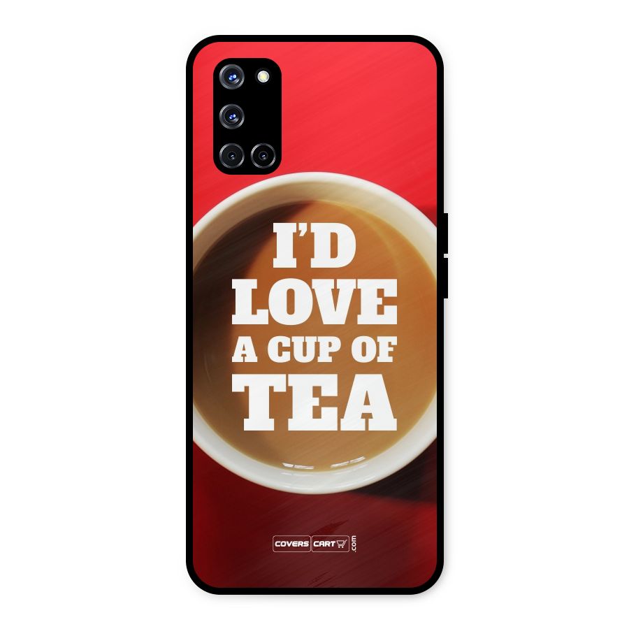 Cup of Tea Metal Back Case for Oppo A52