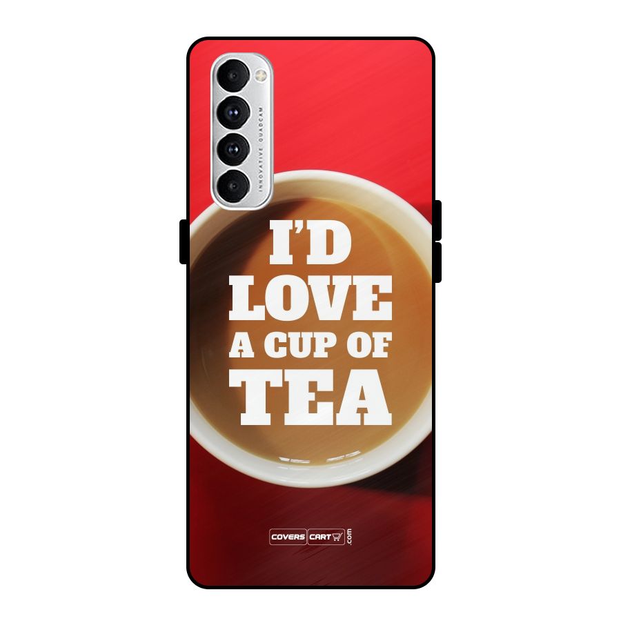 Cup of Tea Metal Back Case for Oppo Reno4 Pro