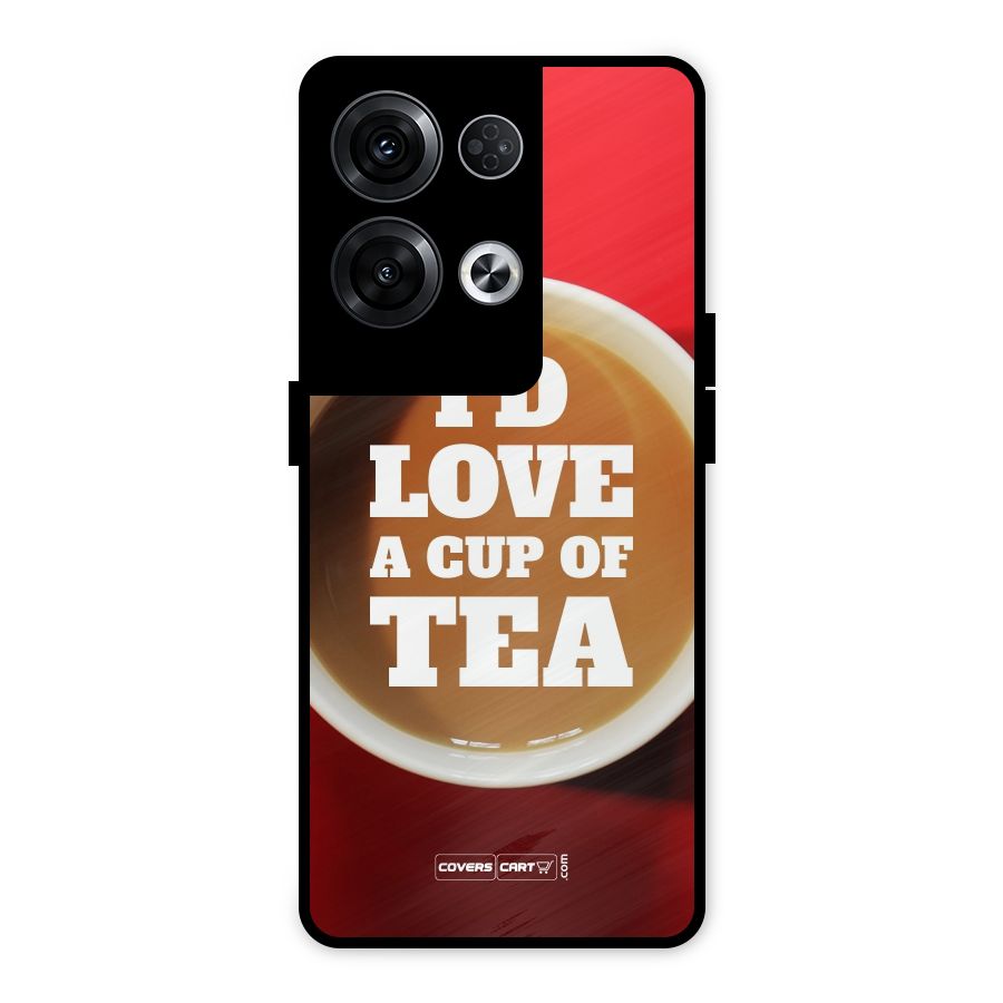 Cup of Tea Metal Back Case for Oppo Reno8 Pro 5G
