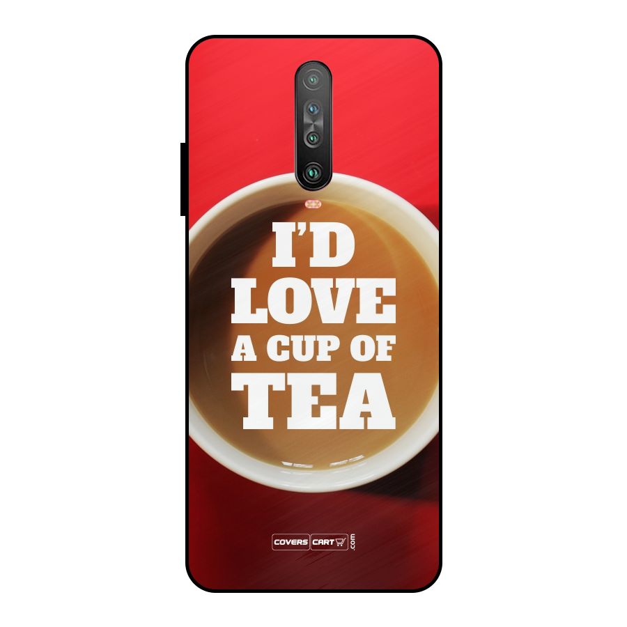 Cup of Tea Metal Back Case for Poco X2
