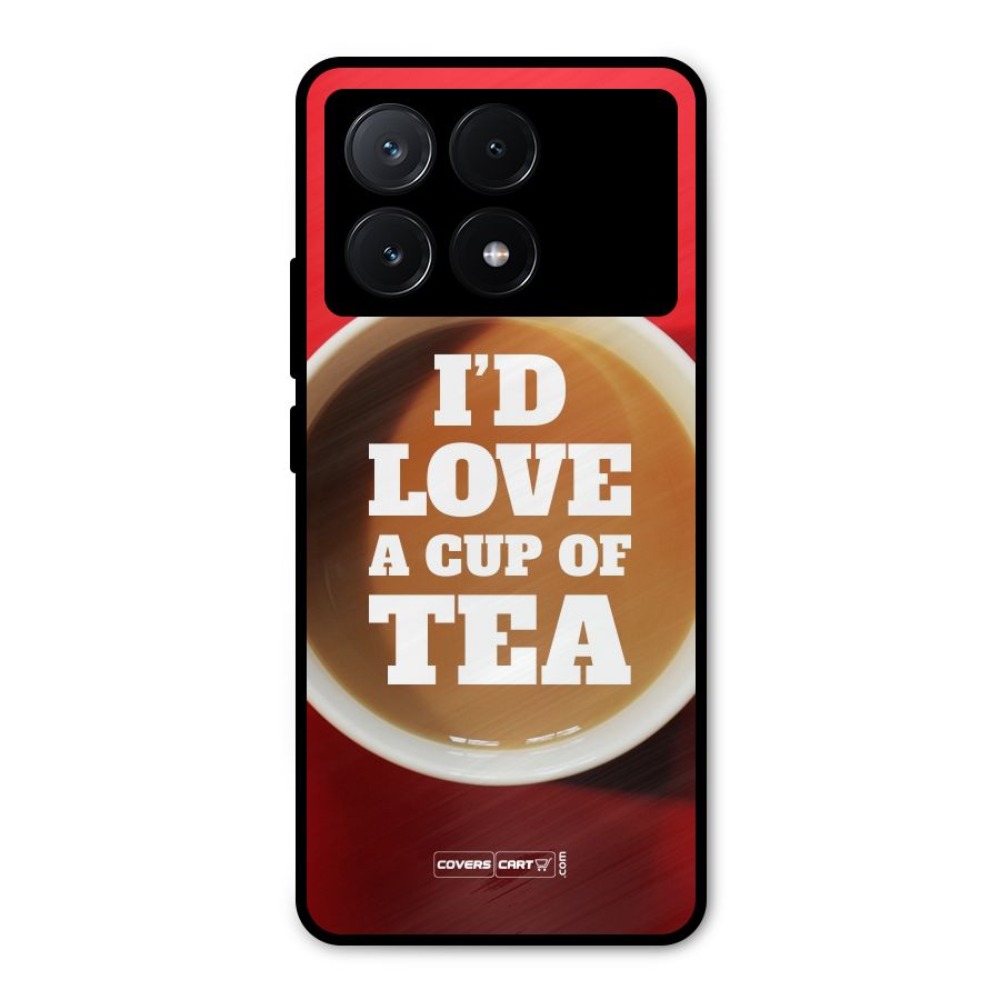 Cup of Tea Metal Back Case for Poco X6 Pro