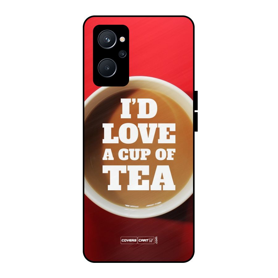 Cup of Tea Metal Back Case for Realme 9i 5G