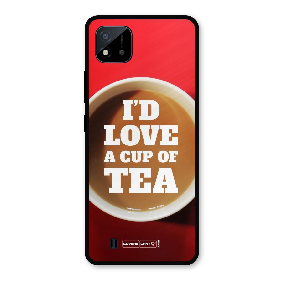 Cup of Tea Metal Back Case for Realme C11 2021