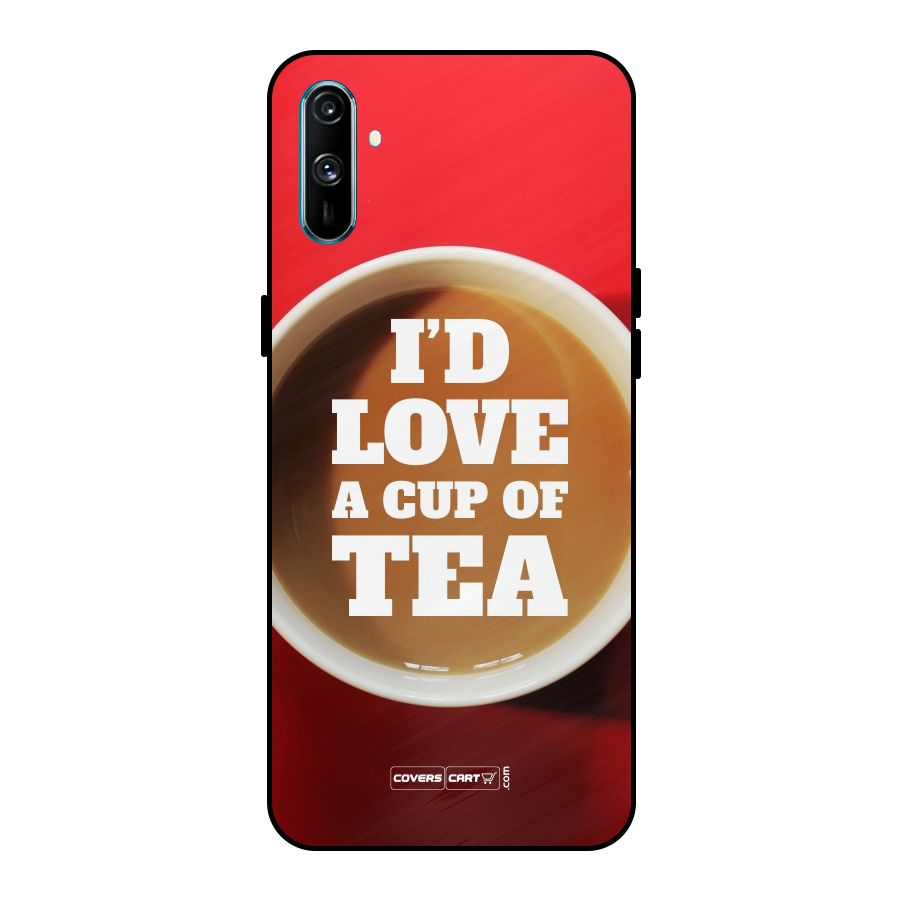 Cup of Tea Metal Back Case for Realme C3