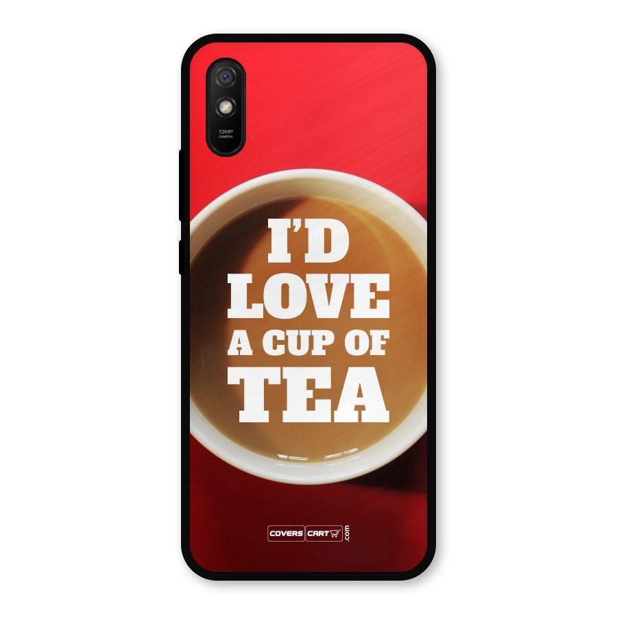 Cup of Tea Metal Back Case for Redmi 9i