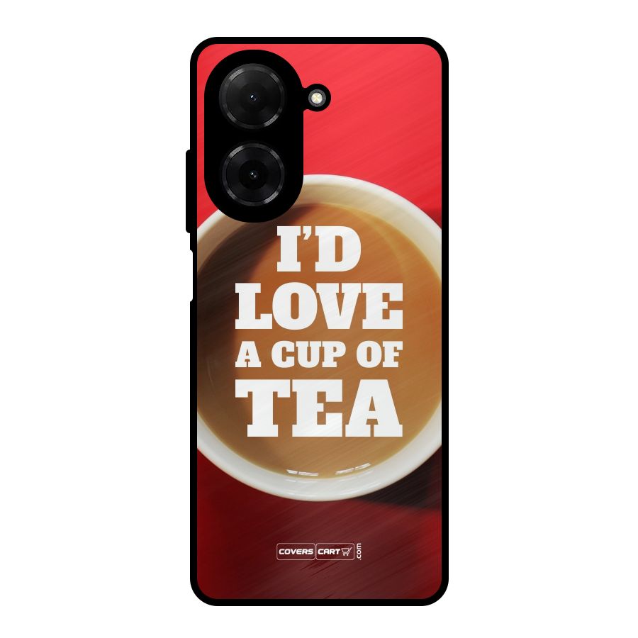 Cup of Tea Metal Back Case for Redmi A5 4G