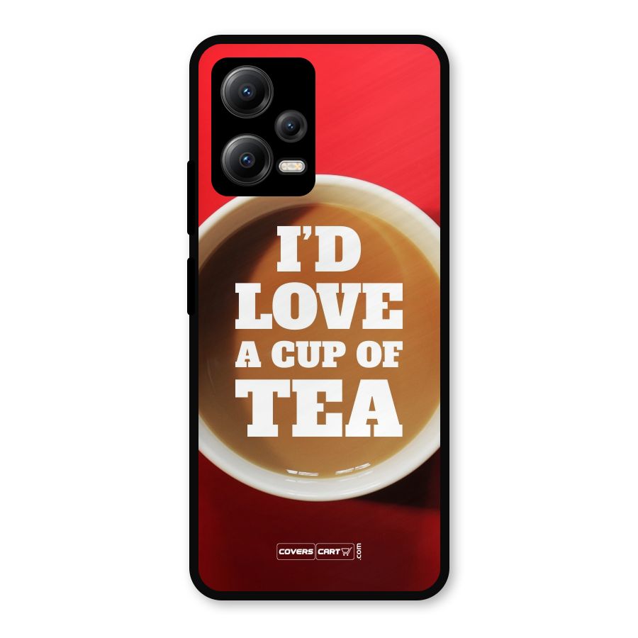 Cup of Tea Metal Back Case for Redmi Note 12 5G