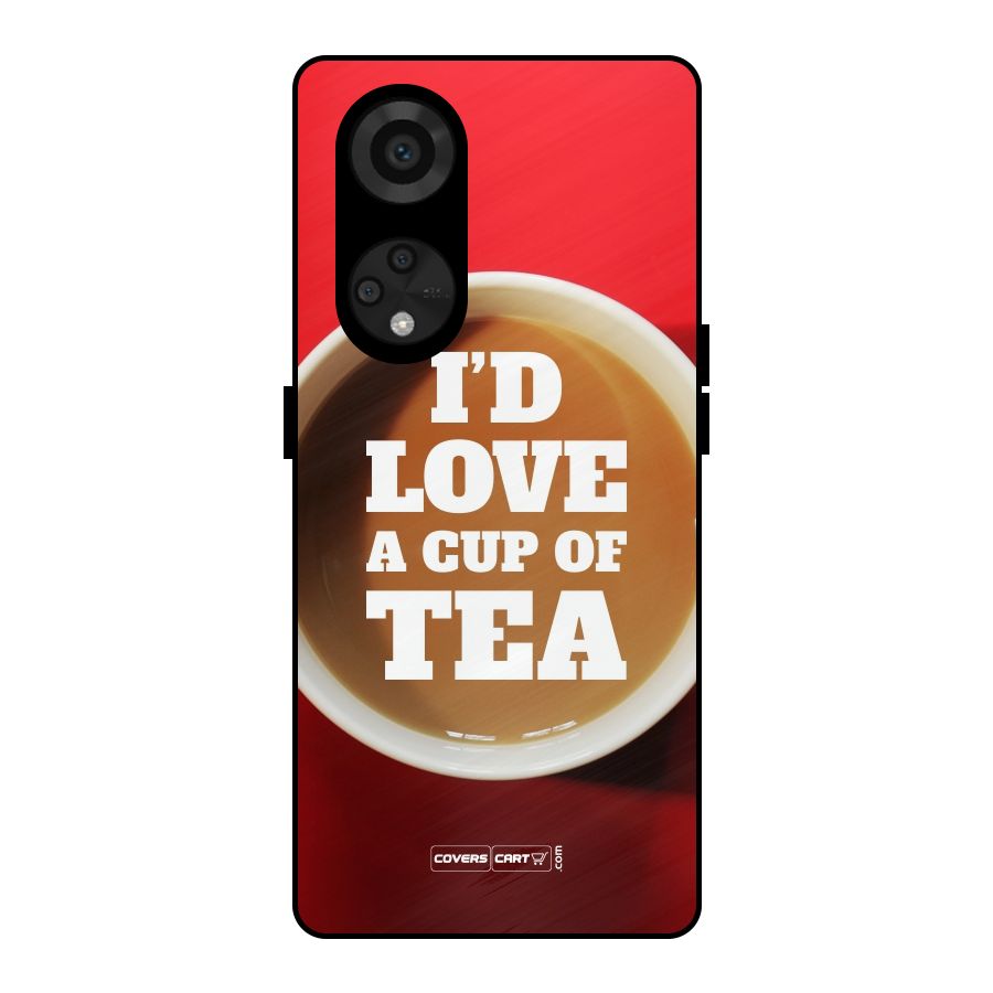 Cup of Tea Metal Back Case for Reno8 T 5G