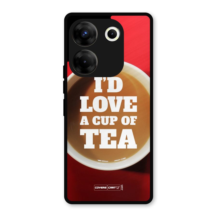 Cup of Tea Metal Back Case for Tecno Camon 20