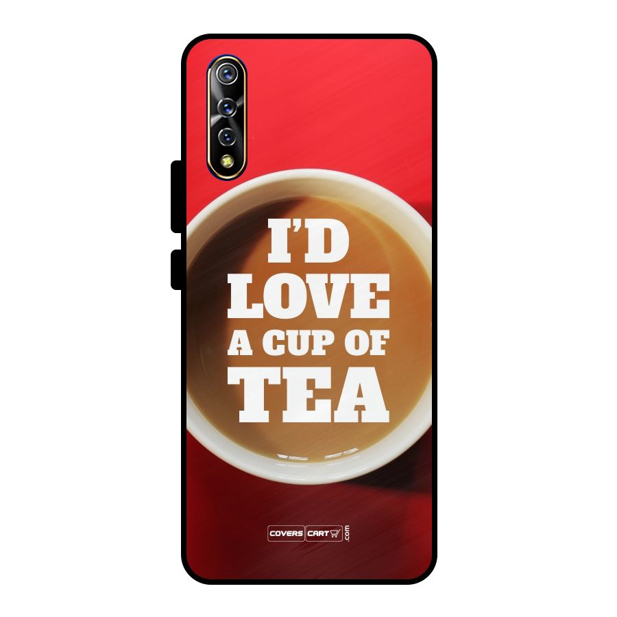Cup of Tea Metal Back Case for Vivo S1
