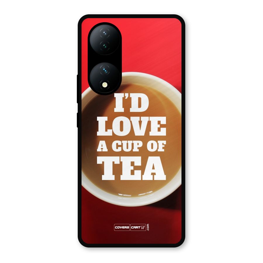 Cup of Tea Metal Back Case for Vivo T2