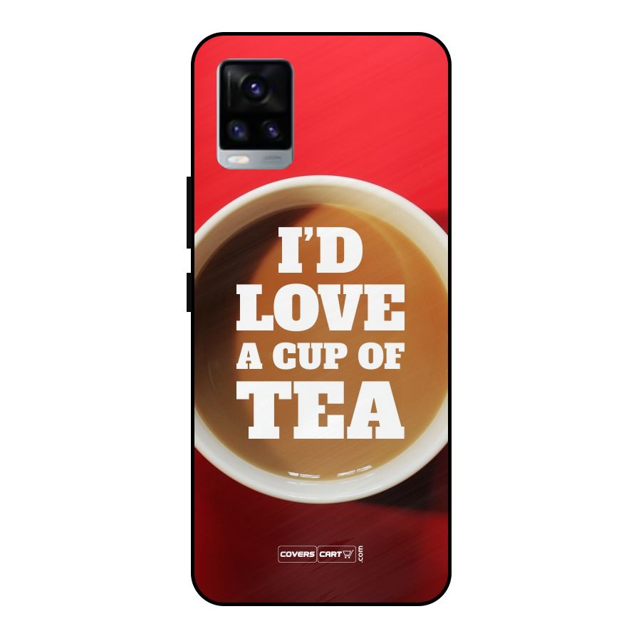 Cup of Tea Metal Back Case for Vivo V20