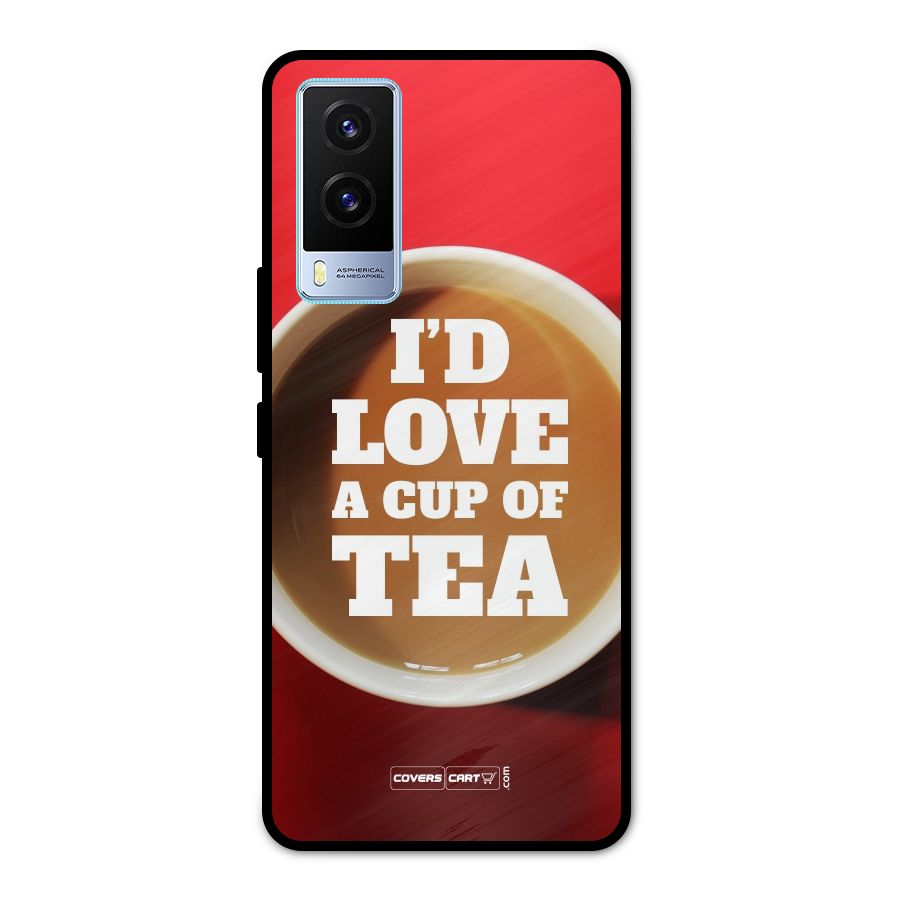 Cup of Tea Metal Back Case for Vivo V21e 5G