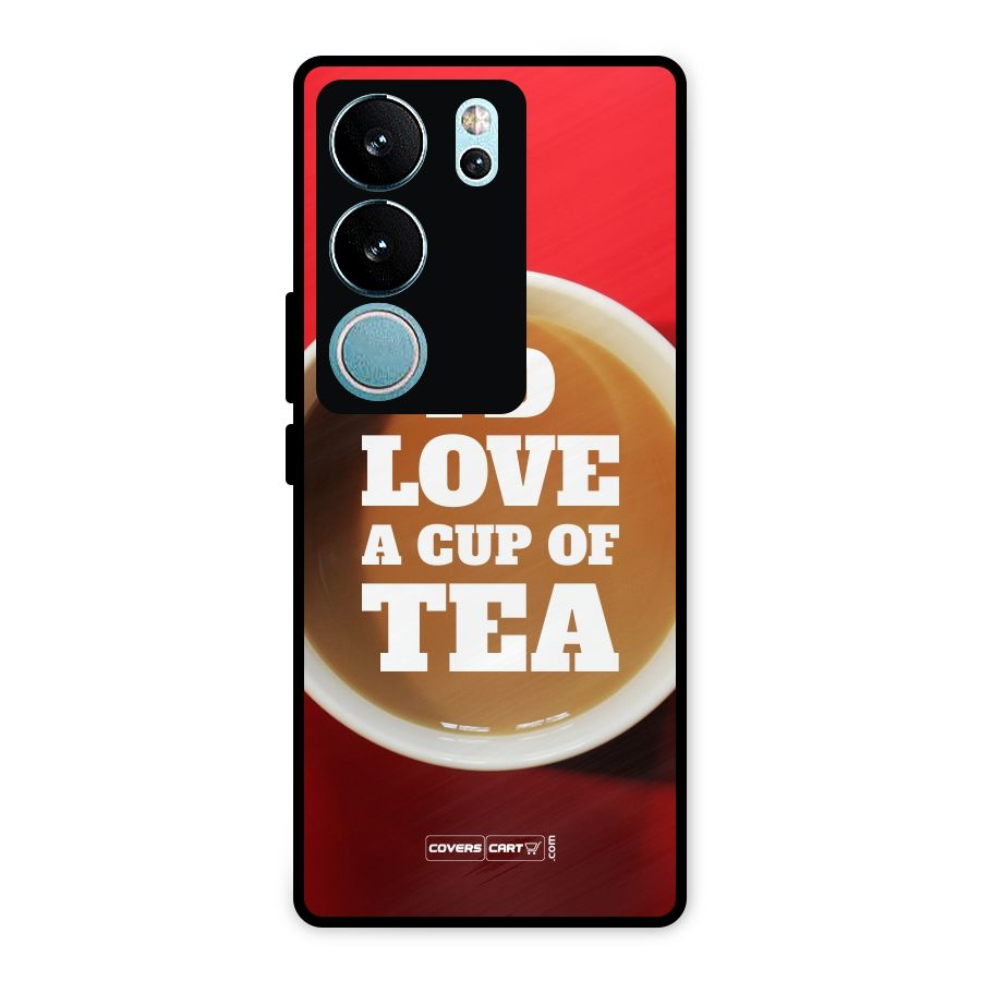 Cup of Tea Metal Back Case for Vivo V29 Pro