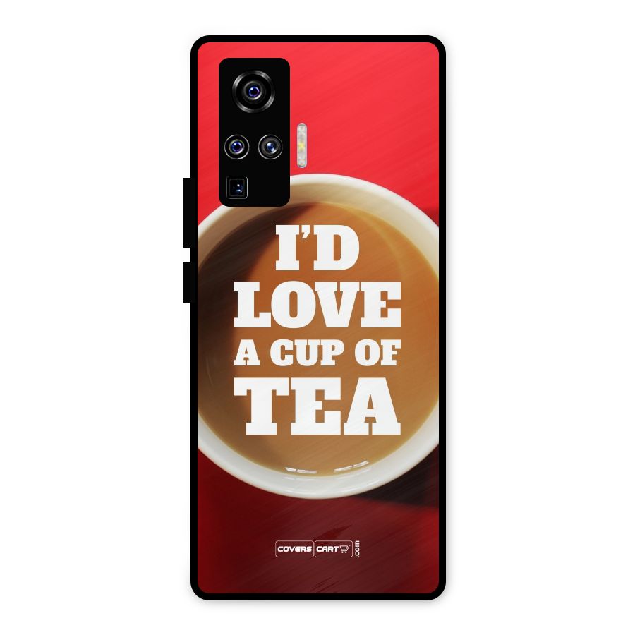 Cup of Tea Metal Back Case for Vivo X50 Pro