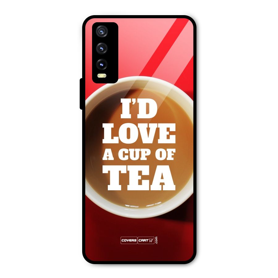 Cup of Tea Metal Back Case for Vivo Y20t