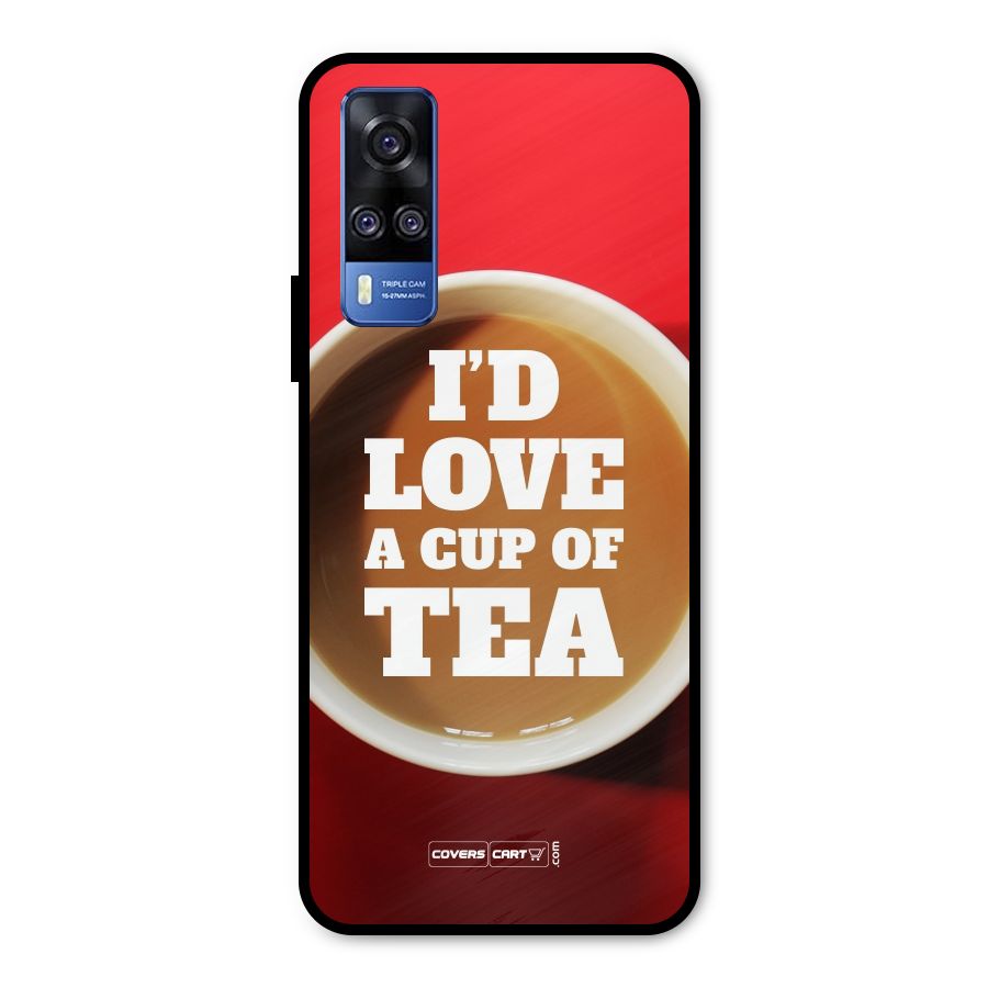 Cup of Tea Metal Back Case for Vivo Y51A