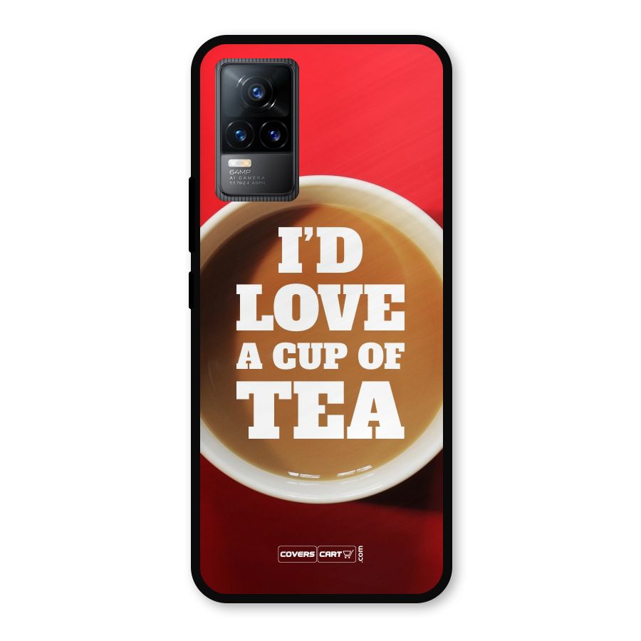 Cup of Tea Metal Back Case for Vivo Y73