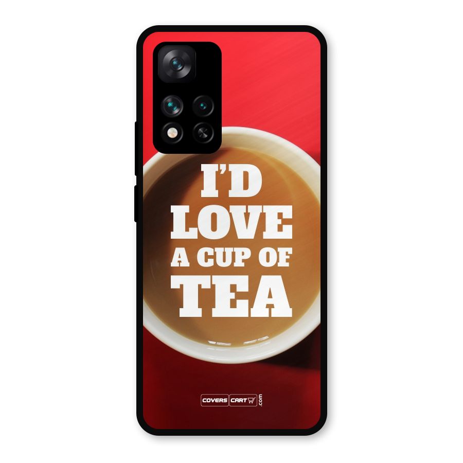 Cup of Tea Metal Back Case for Xiaomi 11i 5G