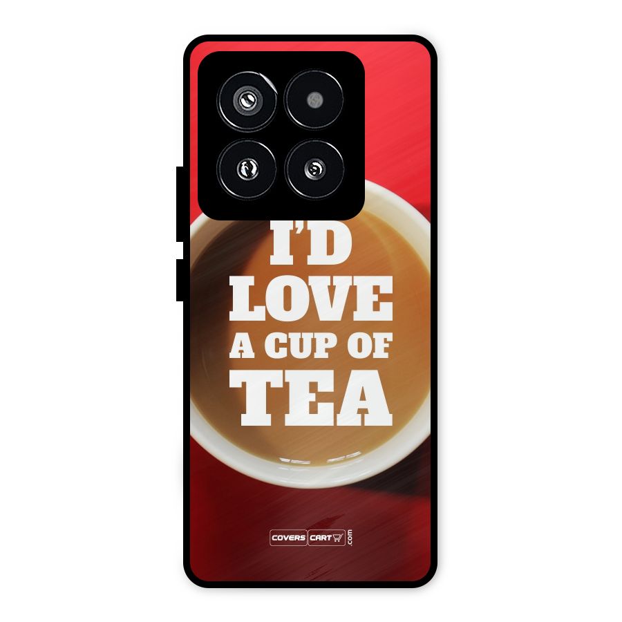 Cup of Tea Metal Back Case for Xiaomi 14 Pro
