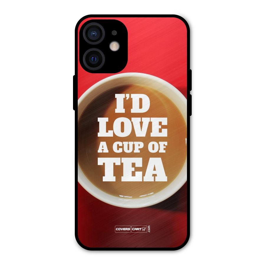Cup of Tea Metal Back Case for iPhone 12 Mini