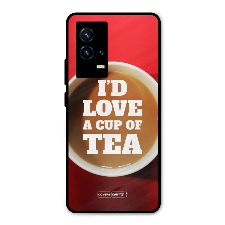Cup of Tea Metal Back Case for iQOO 9 5G