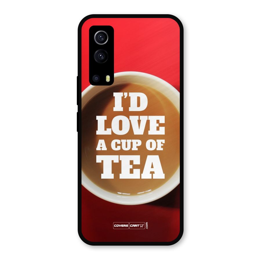 Cup of Tea Metal Back Case for iQOO Z3