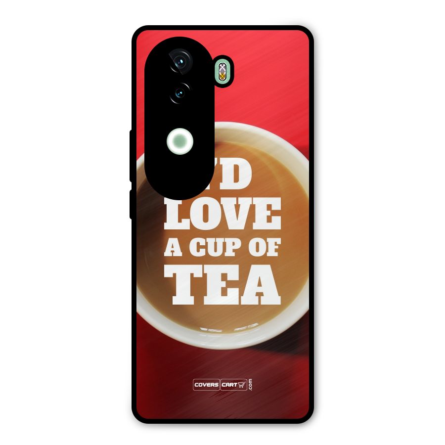 Cup of Tea Metal Back Case for iQOO Z9s