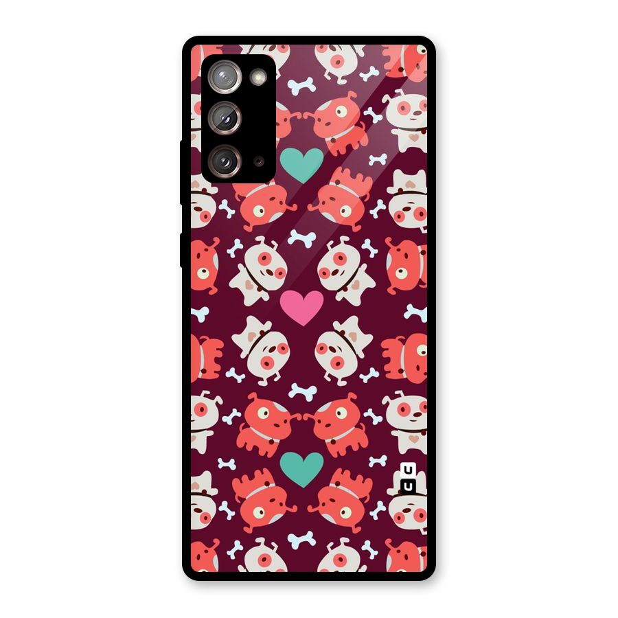 Cut Dog Design Glass Back Case for Galaxy Note 20
