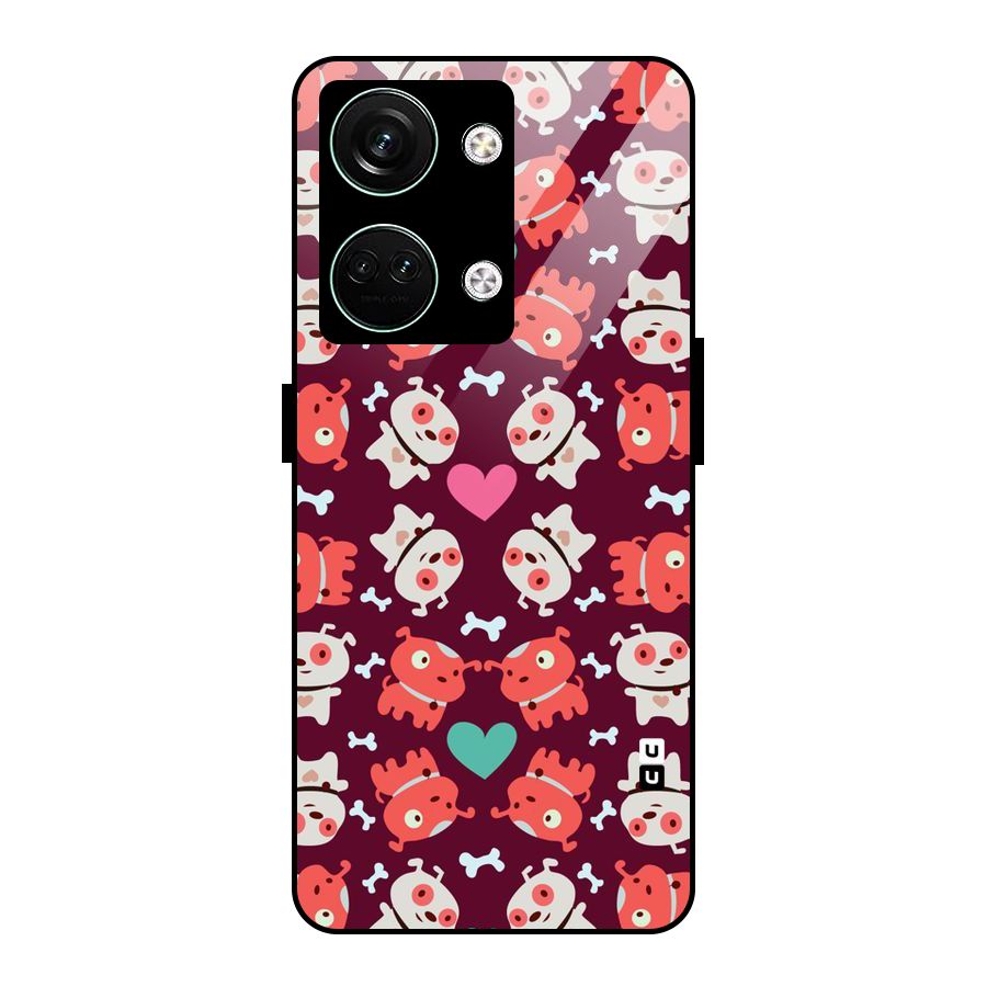 Cut Dog Design Glass Back Case for Oneplus Nord 3