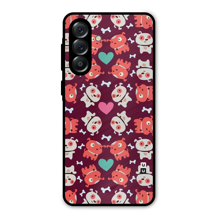 Cut Dog Design Metal Back Case for Galaxy A56