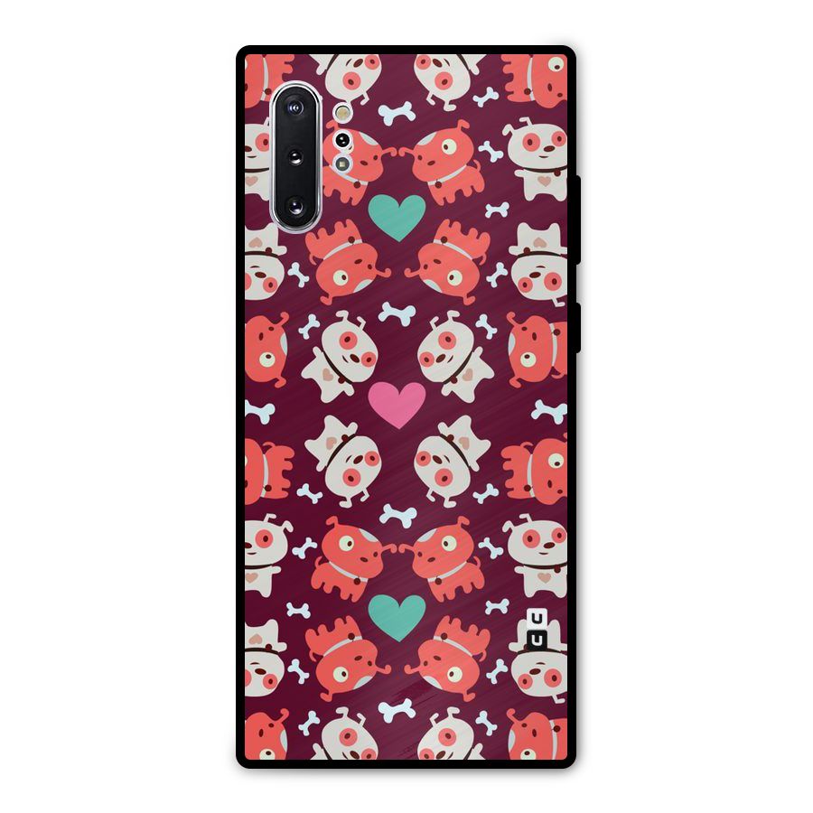Cut Dog Design Metal Back Case for Galaxy Note 10 Plus