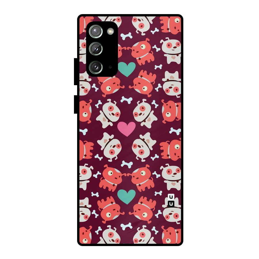 Cut Dog Design Metal Back Case for Galaxy Note 20