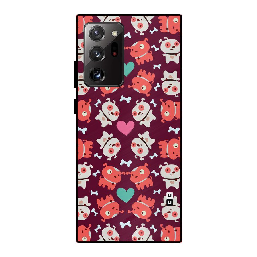 Cut Dog Design Metal Back Case for Galaxy Note 20 Ultra