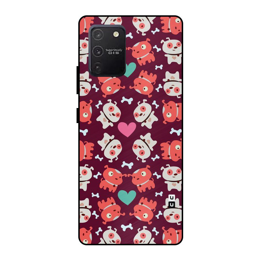 Cut Dog Design Metal Back Case for Galaxy S10 Lite