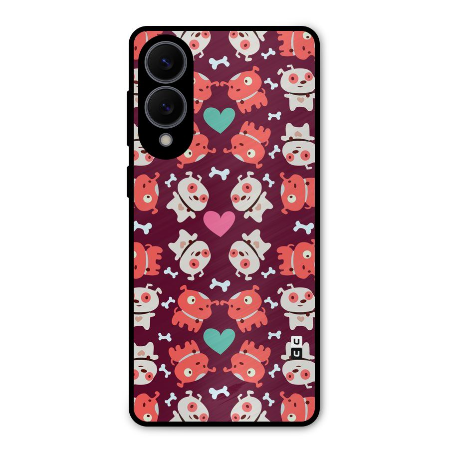 Cut Dog Design Metal Back Case for Galaxy S25 Edge