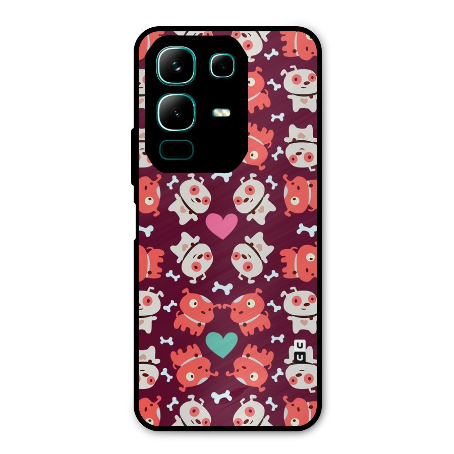 Cut Dog Design Metal Back Case for Infinix Note 50x